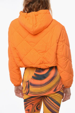 Hooded Quilted Crop Outerwear