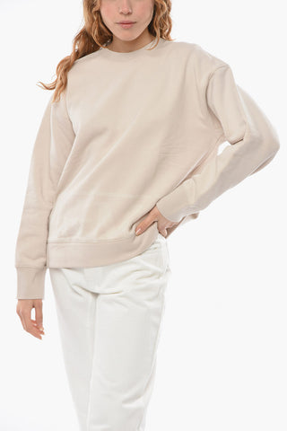 Crew-neck ELICA Sweatshirt with Ton sur Ton Lettering
