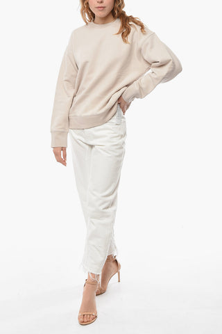Crew-neck ELICA Sweatshirt with Ton sur Ton Lettering