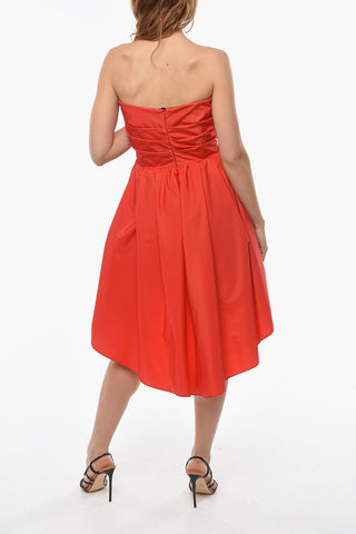 Vestito Pouf Senza Maniche Con Scollo A Cuore