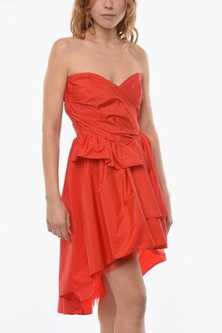 Vestito Pouf Senza Maniche Con Scollo A Cuore