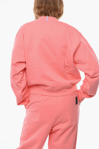 MCQ Felpa Girocollo CROP In Cotone Garzato