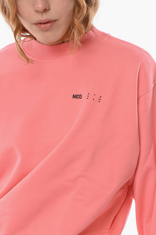 MCQ Felpa Girocollo CROP In Cotone Garzato