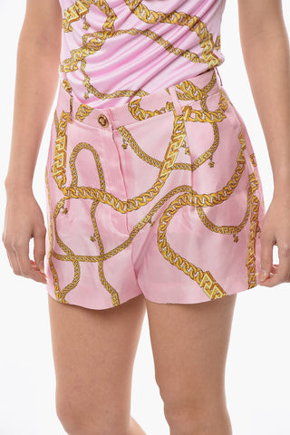 Silk Short with CHAIN Print Allover