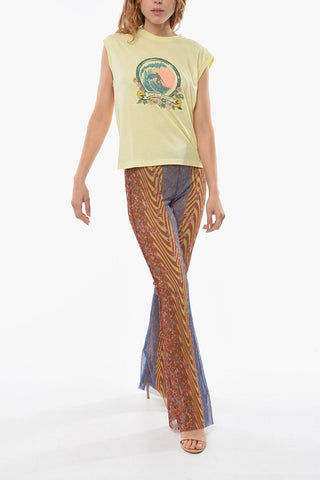 Sleeveless Over-sized T-shirt with SURF HAWAII Print