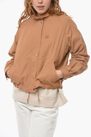 Giacca a Vento con Coulisse e Toppa Logo TIGER CREST