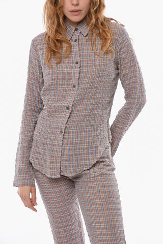 MCQ Camicia Tartan CRINKLE Slim Fit