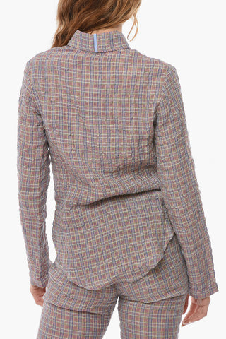 MCQ Camicia Tartan CRINKLE Slim Fit