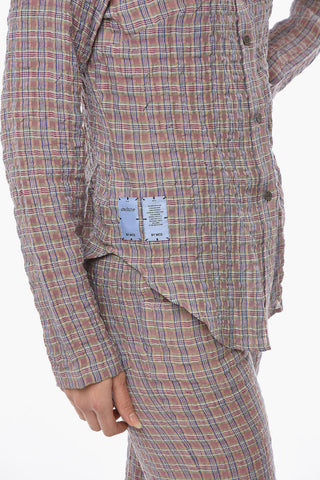 MCQ Camicia Tartan CRINKLE Slim Fit