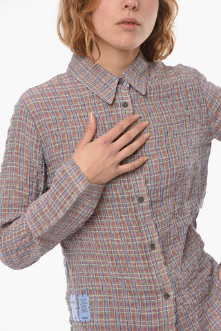 MCQ Camicia Tartan CRINKLE Slim Fit