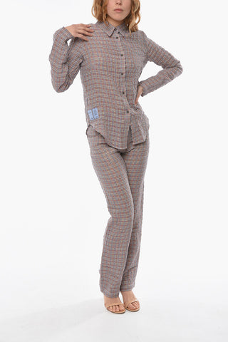 MCQ Camicia Tartan CRINKLE Slim Fit