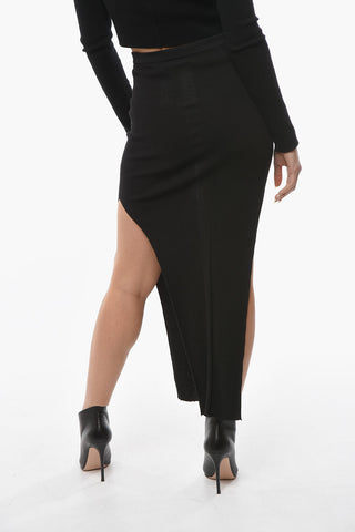 FOGACHINE Double-split SACRISKIRT Knitted Skirt