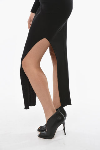 FOGACHINE Double-split SACRISKIRT Knitted Skirt
