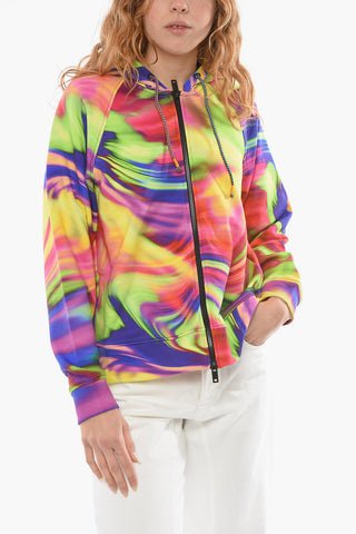 EMPORIO SUSTAINABILITY PROJECT Multicolor Hoodie Sweatshirt with Graphic Pattern