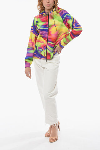EMPORIO SUSTAINABILITY PROJECT Multicolor Hoodie Sweatshirt with Graphic Pattern