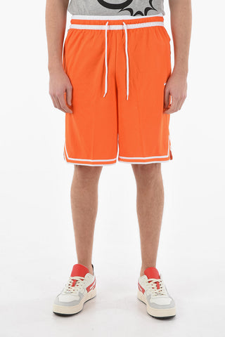Contrasting Bands Loose Fit Shorts