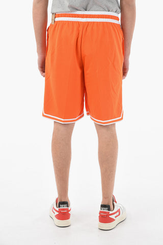 Contrasting Bands Loose Fit Shorts