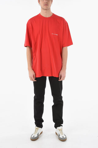 SHIRT Crew-neck T-shirt with Contrasting Lettering