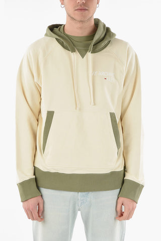ARCHIVE 021 Hoodie with Lettering and Cangaroo Pocket