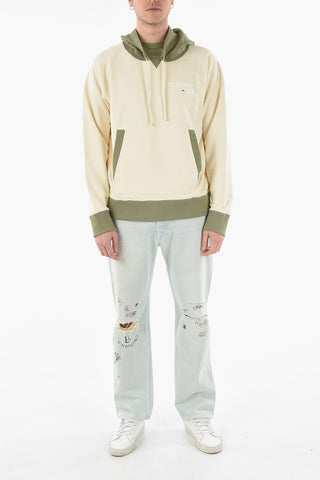 ARCHIVE 021 Hoodie with Lettering and Cangaroo Pocket