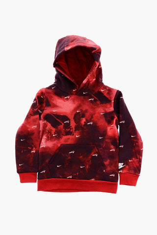 Fleeced-Cotton Joggers and Tie Dye Effect Hoodie Set