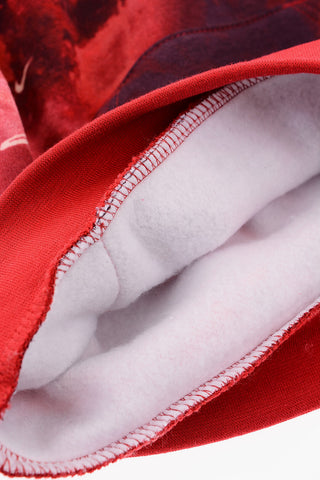Fleeced-Cotton Joggers and Tie Dye Effect Hoodie Set