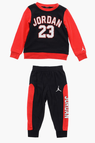 JORDAN Printed Crew-neck Sweatshirt and Joggers Set