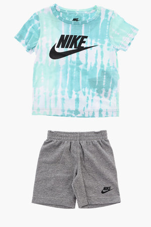 T-Shirt- und Shorts-Set mit Tie-Dye-Effekt und elastischem Bund