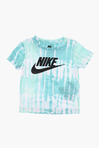 Set T-Shirt Effetto Tie-Dye e Shorts con Elastico in Vita