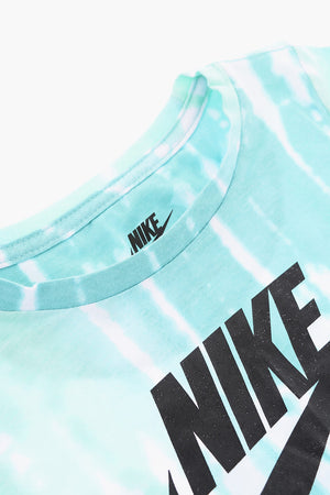Set T-Shirt Effetto Tie-Dye e Shorts con Elastico in Vita