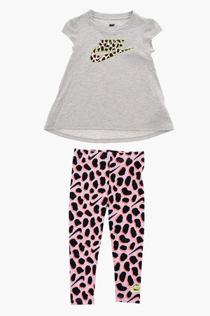 Set T-Shirt Und Leggings Mit Animalier-Print