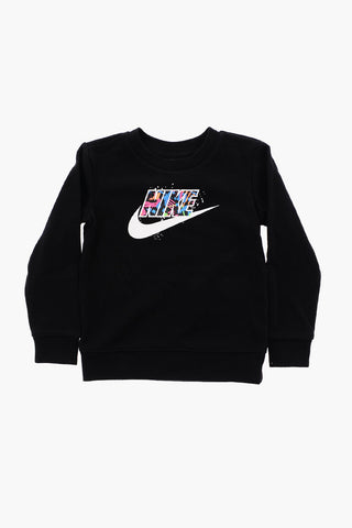 Crew-neck Sweatshirt and Joggers Set with Printed Logo