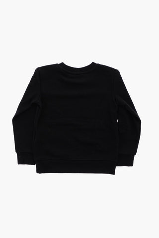 Crew-neck Sweatshirt and Joggers Set with Printed Logo