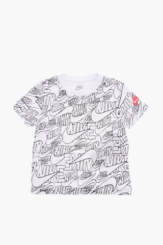 Set T-Shirt mit Allover-Logoprint und Shorts