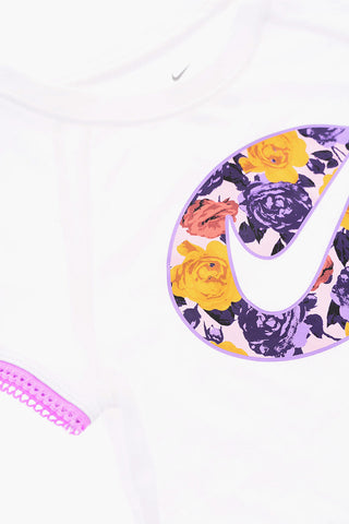 Set Maxi T-Shirt And Leggings With Floral Print