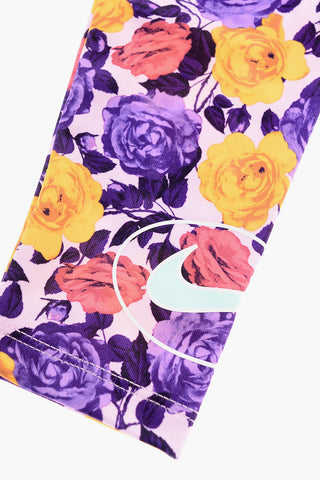 Set Maxi T-Shirt And Leggings With Floral Print