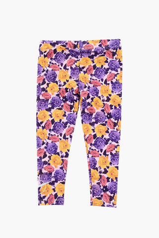 Set Maxi T-Shirt And Leggings With Floral Print