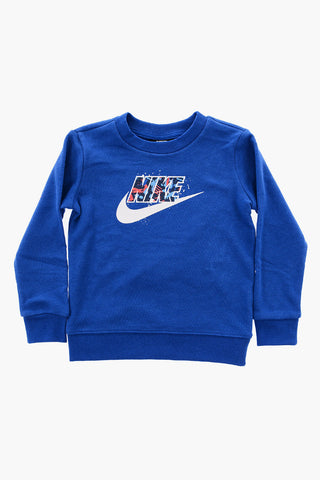 Crew-neck Sweatshirt and Joggers Set with Printed Logo