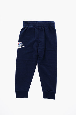 Crew-neck Sweatshirt and Joggers Set with Printed Logo