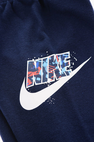Crew-neck Sweatshirt and Joggers Set with Printed Logo