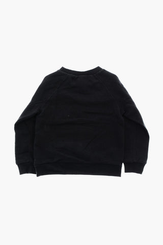 AIR Double-Layered Crew-neck Sweatshirt and Brushed Cotton Joggers Set