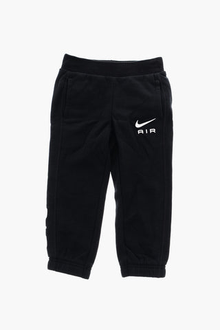 AIR Double-Layered Crew-neck Sweatshirt and Brushed Cotton Joggers Set