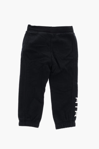 AIR Double-Layered Crew-neck Sweatshirt and Brushed Cotton Joggers Set