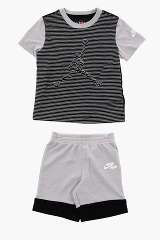 AIR JORDAN Set T-shirt a Righe Awning e e Shorts