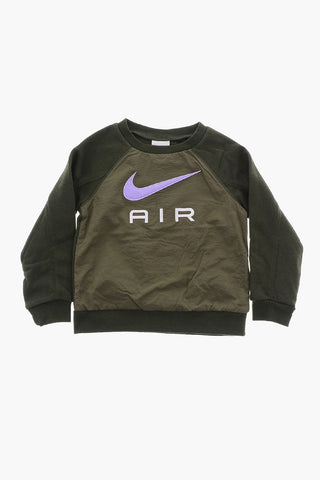 AIR Set mit Rundhals-Sweatshirt aus Doppelgewebe und Joggers aus Baumwollfleece