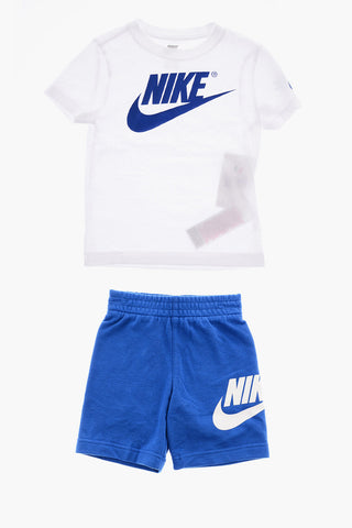 Logo Printed T-Shirt and Shorts Set