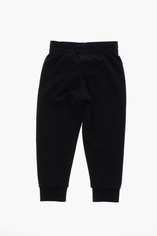 Set Felpa Girocollo e Joggers con Logo Stampato