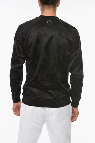 Jacquard Printed Crewneck Sweatshirt
