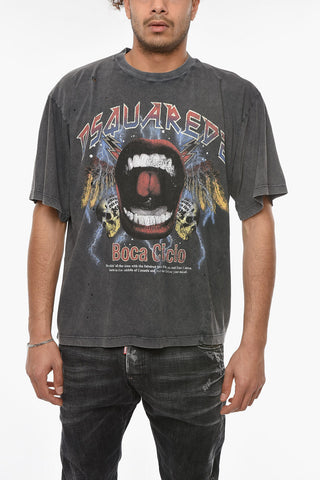 Distressed BOCA CICIO OPEN UP IRON FIT T-shirt