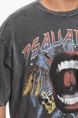 Distressed BOCA CICIO OPEN UP IRON FIT T-shirt
